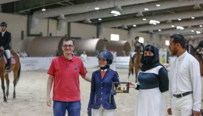 الزبيبي والكربي يتوجان بالنجاح في مسابقة قفز الحواجز في «بوذيب للفروسية»