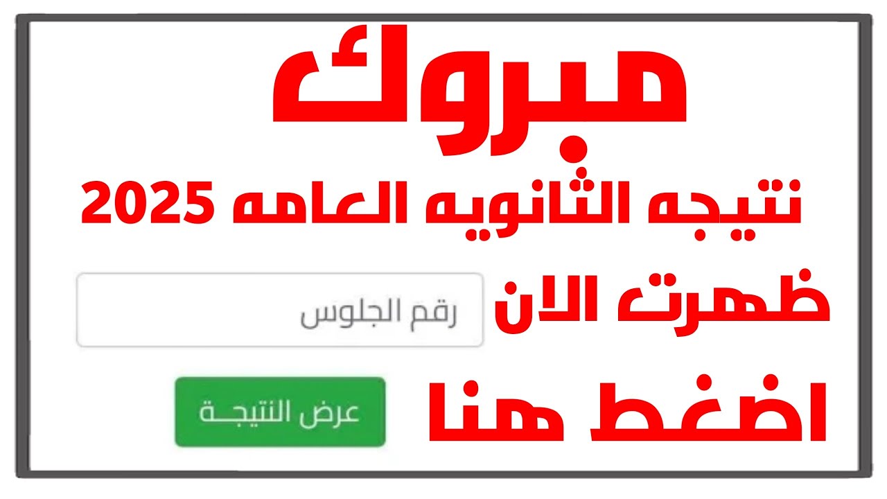 “شوف نتيجة قرايبك بالاسم” .. رابط الحصول على نتيجة الثانوية العامة 2025 عن طريق الاسم فقط