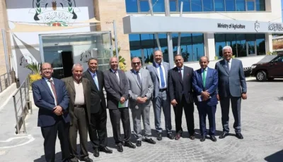 وزير الزراعة الأردني يناقش فرص التعاون مع مدير مركز الأبحاث الزراعية
