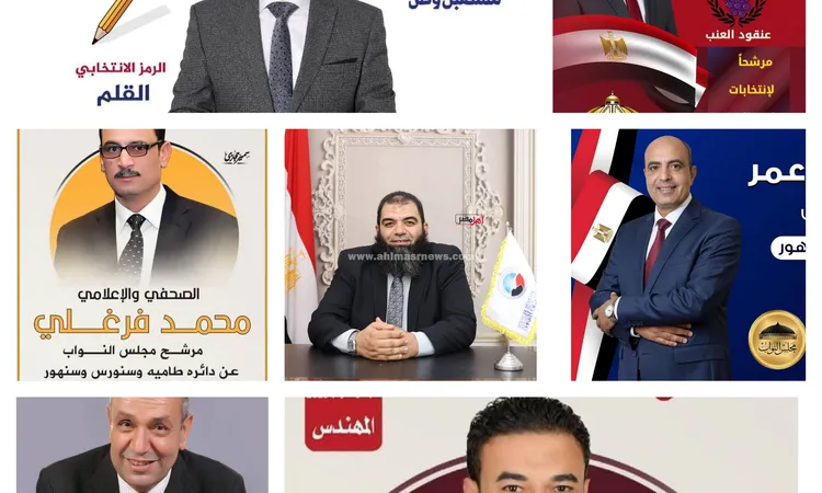 ما هي أبرز الرموز الانتخابية في طامية وسنورس وسنهور 2025؟