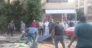 إزالة شوادر وعشش الفريزة خلال حملة مكبرة بحى العجوزة.. صور