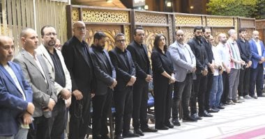 قيادات صحفية وسياسية ورياضية تقدم واجب العزاء فى الزميل الراحل أحمد عادل
